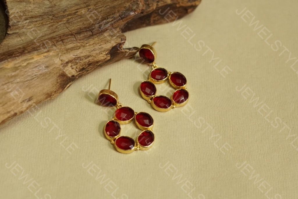 Stone earrings (1-1042)