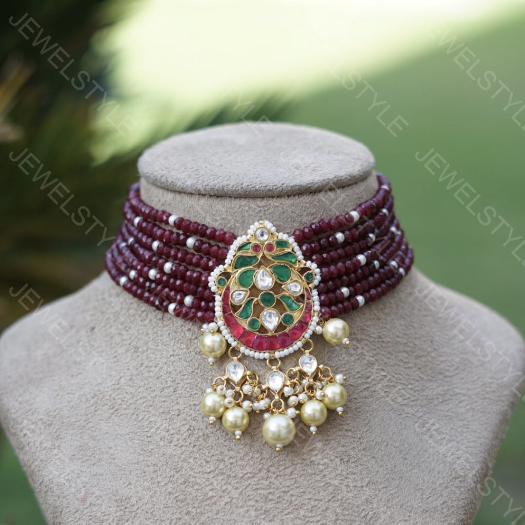 Kundan Choker(4-812) (Preorder) - JEWELSTYLE