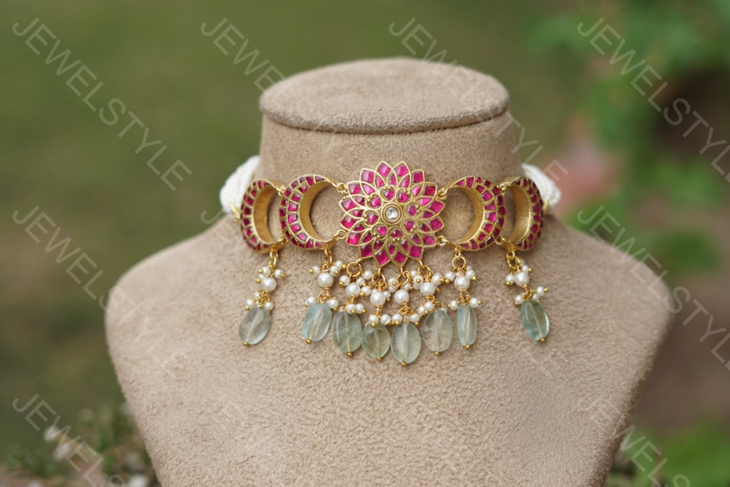 Kundan choker(4-1084)(PREORDER) - JEWELSTYLE
