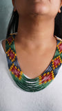 Multi Beads Necklace (4-7909)(K)(offer piece)