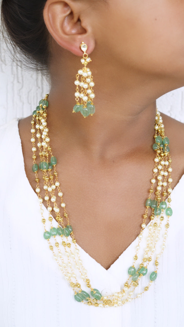 beads necklace (4-6717)(N)