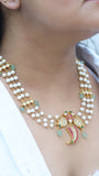 Kundan pendant necklace (4-5968)(R)