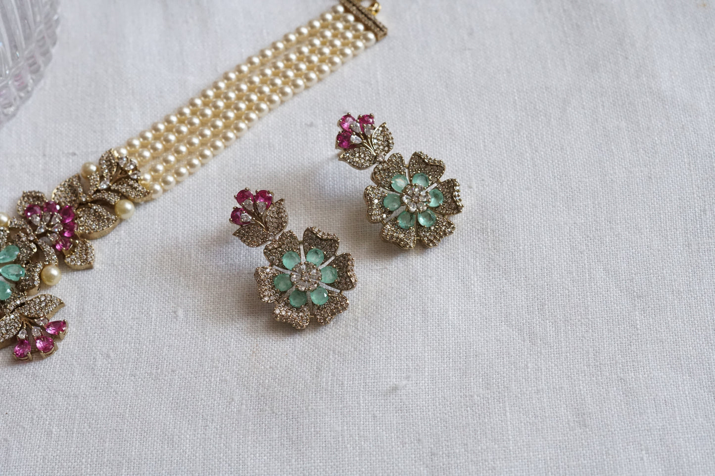 AD Choker Set (4-9017)(B) - JEWELSTYLE