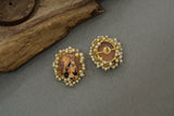 Meena work  earring  (1-3662)