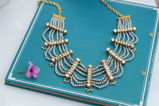 Kundan choker (4-6260)(R)(preorder) - JEWELSTYLE