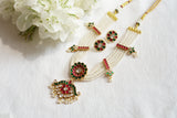 Kundan Necklace Set (4-9727)(R)