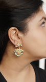 Kundan Chandbali Earring (1-4325)(R)