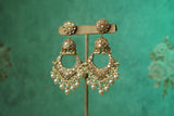 Kundan Chandbali Earrings (1-5612)(R)