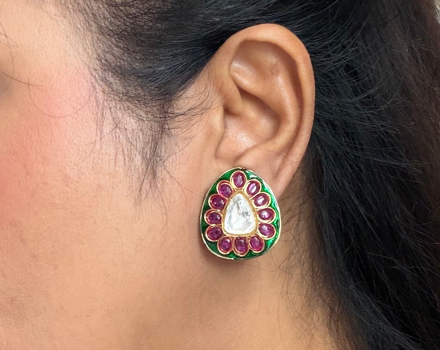 Polki Studs (1-5499)(B)