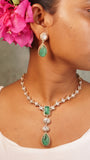 Light Green  Polki Necklace Set (4-7883)(B)