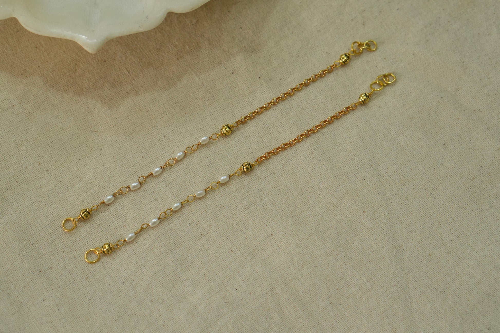 Pearl Beads Earchain(9-314)(N) - JEWELSTYLE