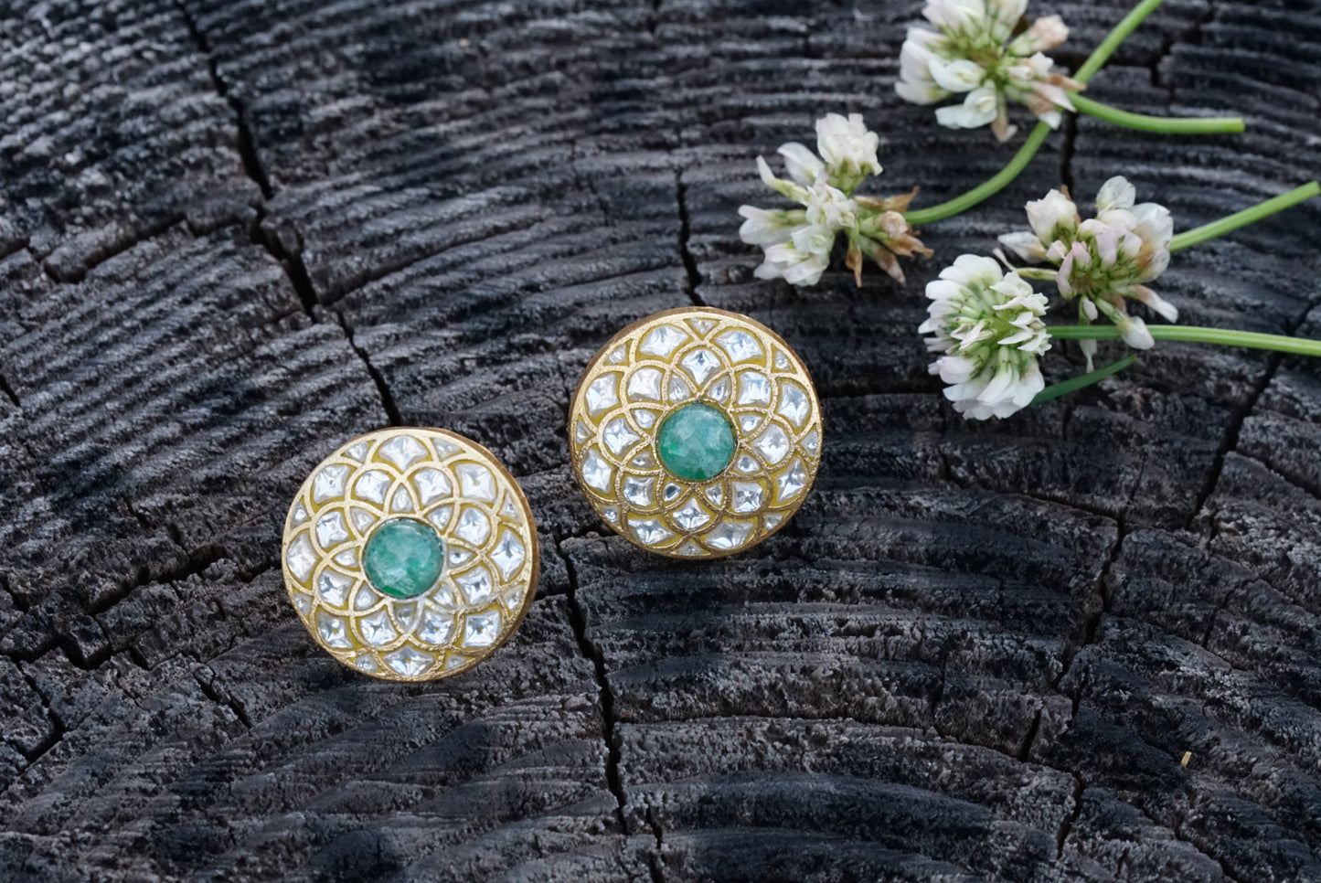 Kundan studs (1-2772)(R)(preorder)