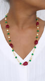 Beads necklace (4-6692)(N)