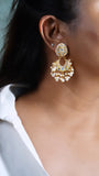 Kundan chandbali earring (1-3599)(R)