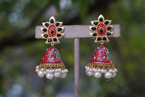 Meena work jhumki (1-3641)