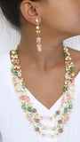 Beads necklace set (4-6690)(N)