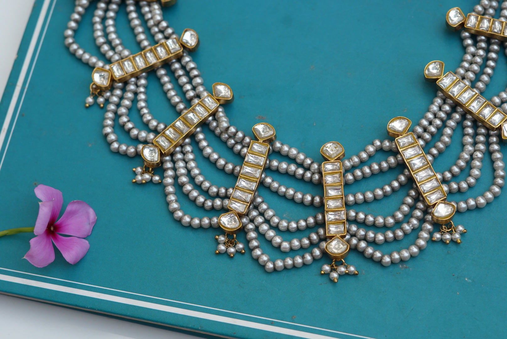 Kundan choker (4-6260)(R)(preorder) - JEWELSTYLE