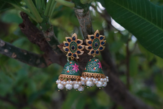 Meena work jhumki (1-3639)