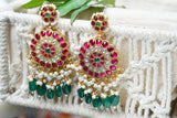 Kundan earring (1-3705)(A)(AL READY DISCOUNTED)