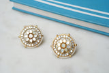 Mother of pearl studs  (1-3728)(A)(ALREADY DISCOUNTED)