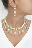 Beads necklace set (4-6710)(N)