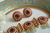 Kundan Choker Set (4-9729)(R)