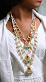 Kundan 3 line Ranihaar necklace (4-6850)(R)(PREORDER)