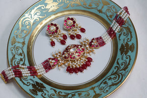 Kundan Choker Set (4-7342)(A)(AL READY DISCOUNTED)