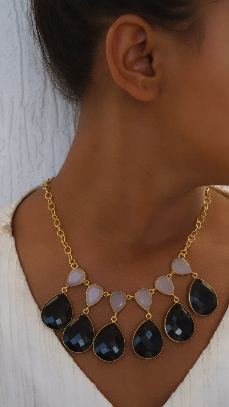 Stone Necklace (R) (4-1021) DISCOUNTED) - JEWELSTYLE