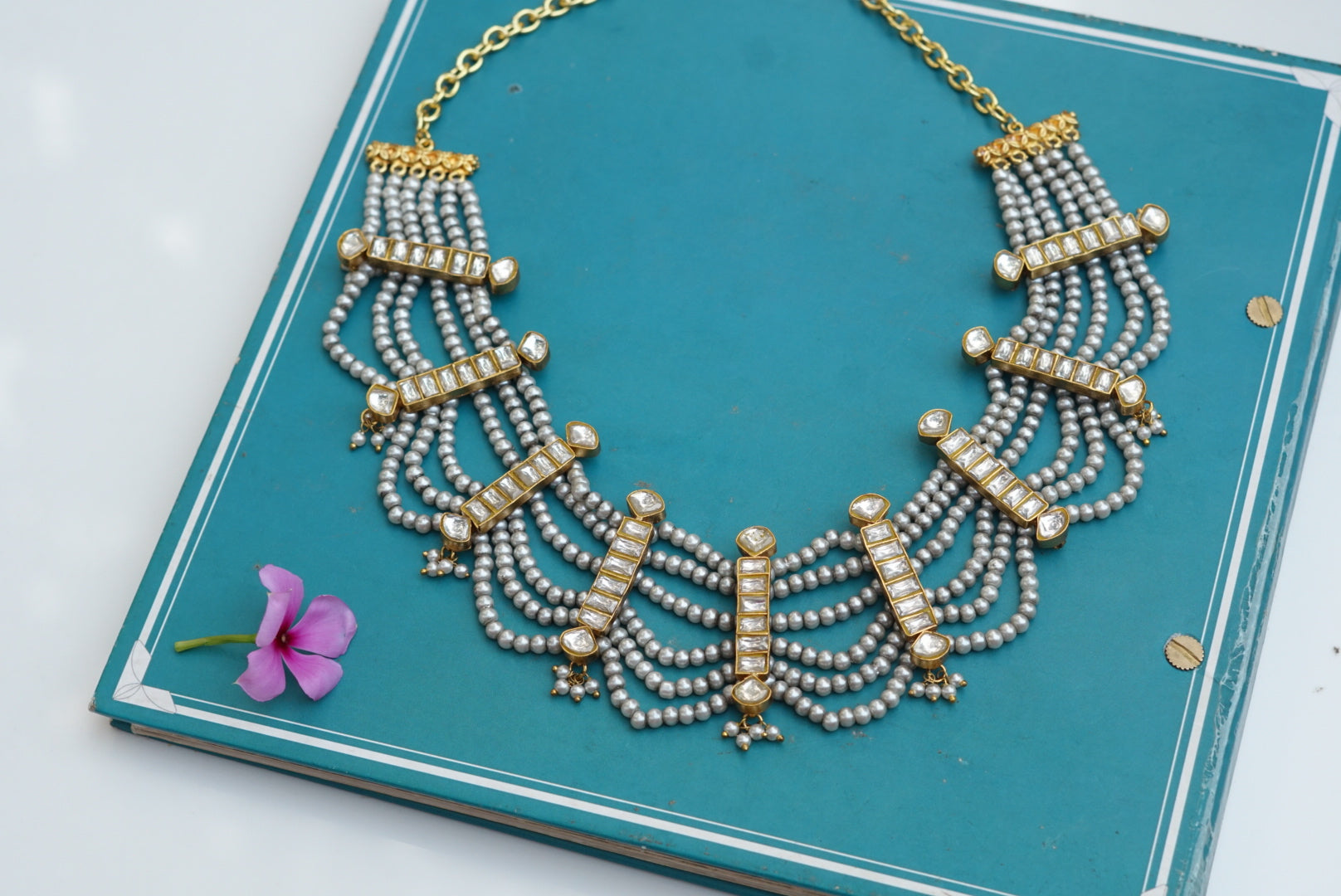 Kundan choker (4-6260)(R)(preorder) - JEWELSTYLE