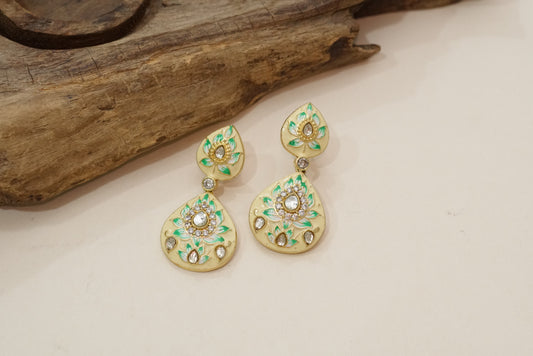 Meena work  earring  (1-3657)