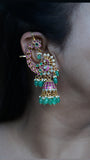 Kundan earcuff jhumki (1-4185)(K)(CLEARANCE SALE PRODUCT)