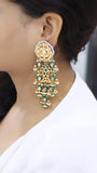 Fish Kundan earring (1-3087)(B)