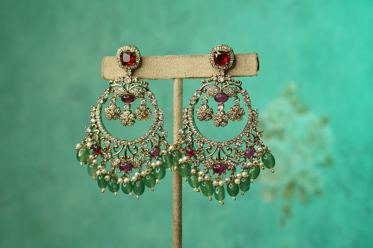 Polki Earrings (1-5615)(B)