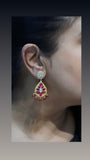 Kundan earrings(1-4147)(R)(ALREADY DISCOUNTED)