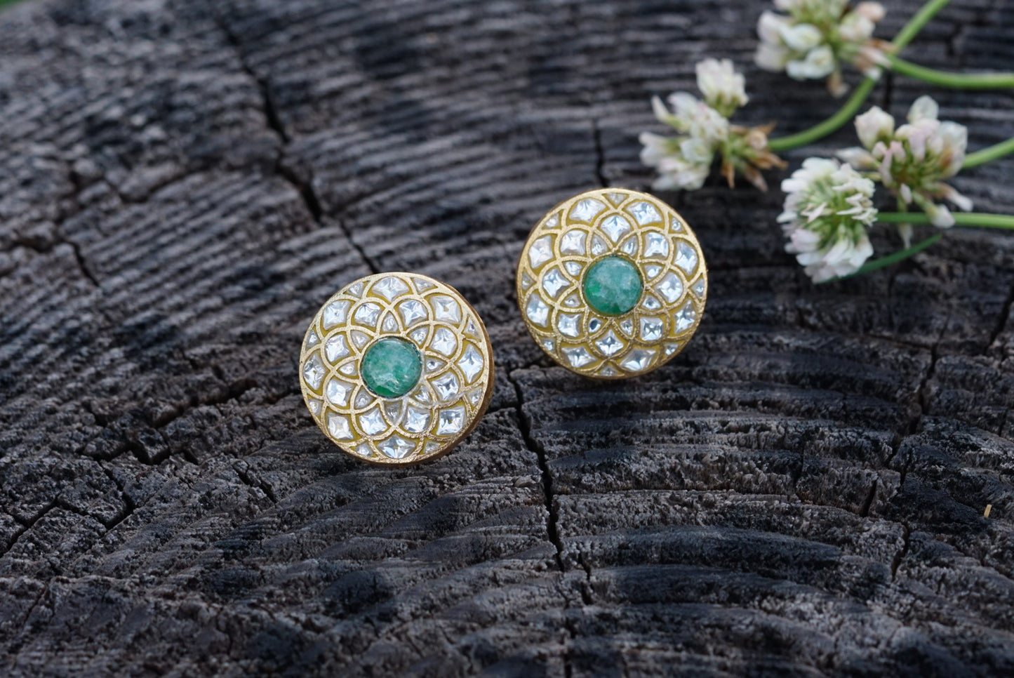 Kundan studs (1-2772)(R)(preorder)