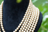 7 Line pearl necklace (4-7363)(N)