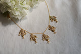 White Stone Fish  Kundan Necklace (4-9724)(R)
