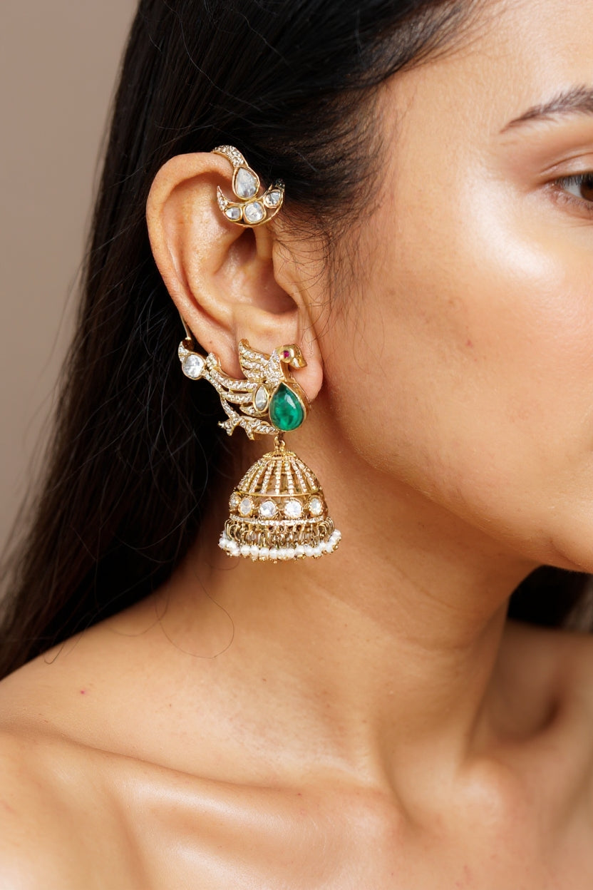 Polki Earcuff Earrings (1-4894)(B) - JEWELSTYLE