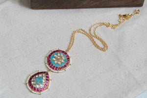 Kundan Pendant necklace (4-5616)(R)