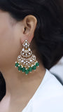Kundan polki earring (1-3085)(B)
