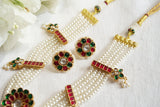 Kundan Necklace Set (4-9727)(R)