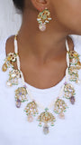 Mother of Pearl necklace set (4-6631)(B)