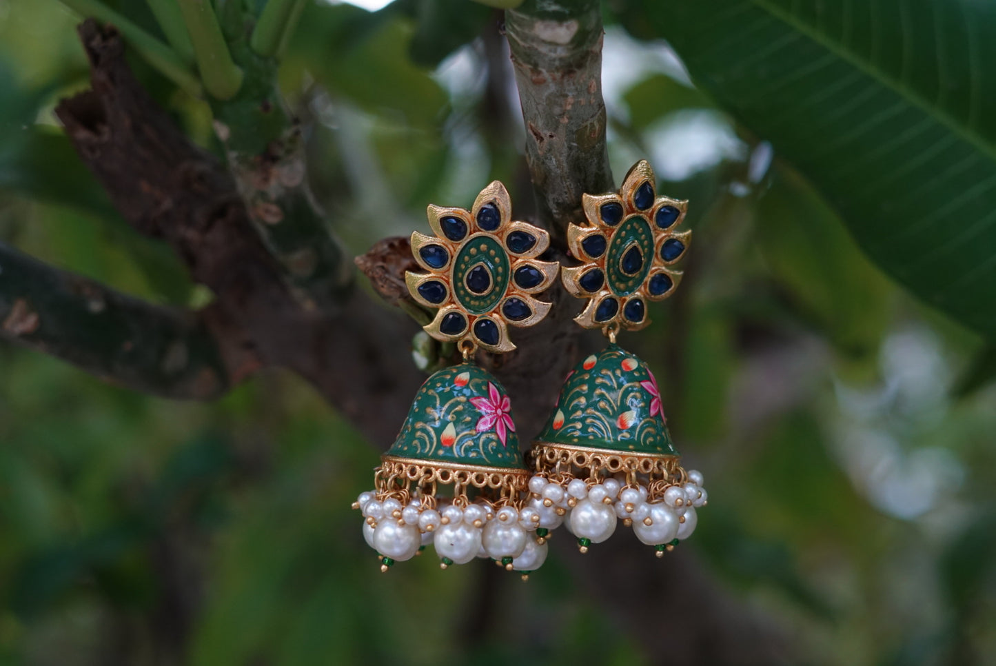 Meena work jhumki (1-3639)