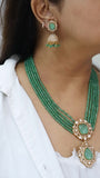 Polki Necklace Set (4-7500)(B)