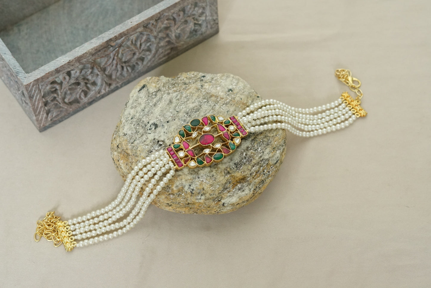 Kundan choker (4-5607)(R)(PREORDER) - JEWELSTYLE