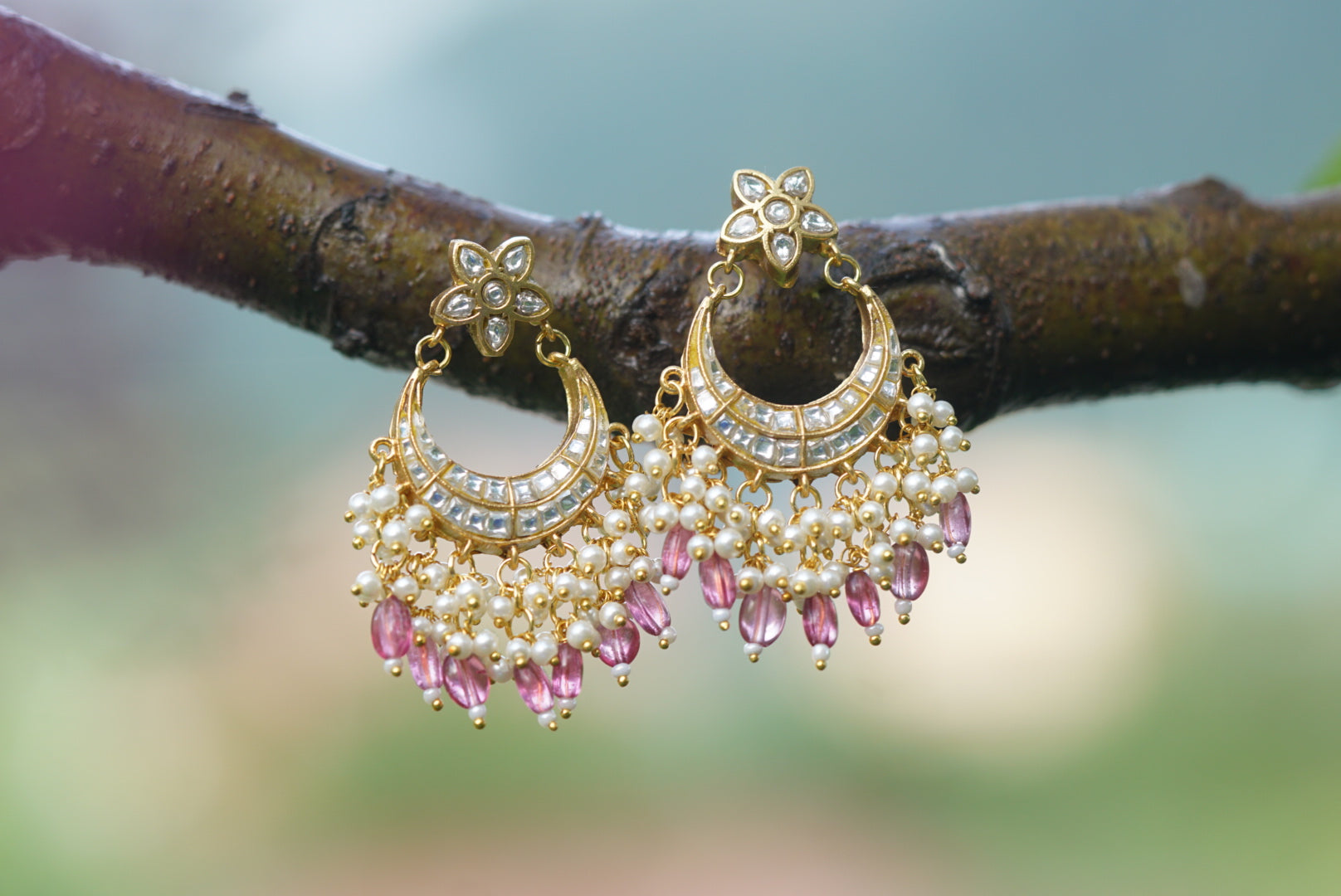 Nirozi - Chand bali earrings
