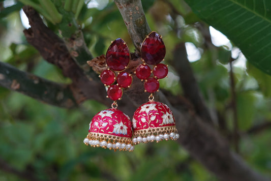 Meena work jhumki (1-3630)