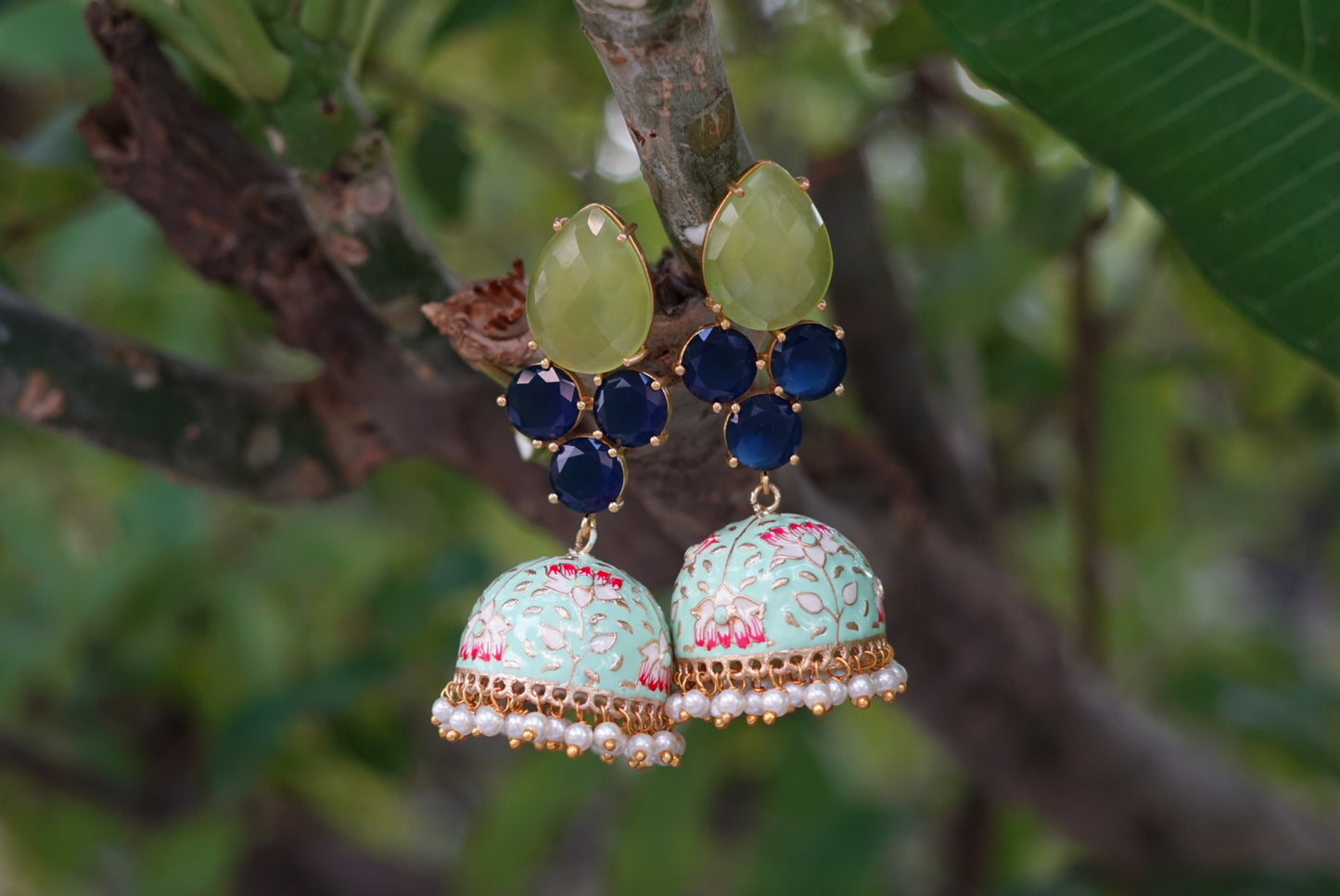 Meena work jhumki (1-3631)
