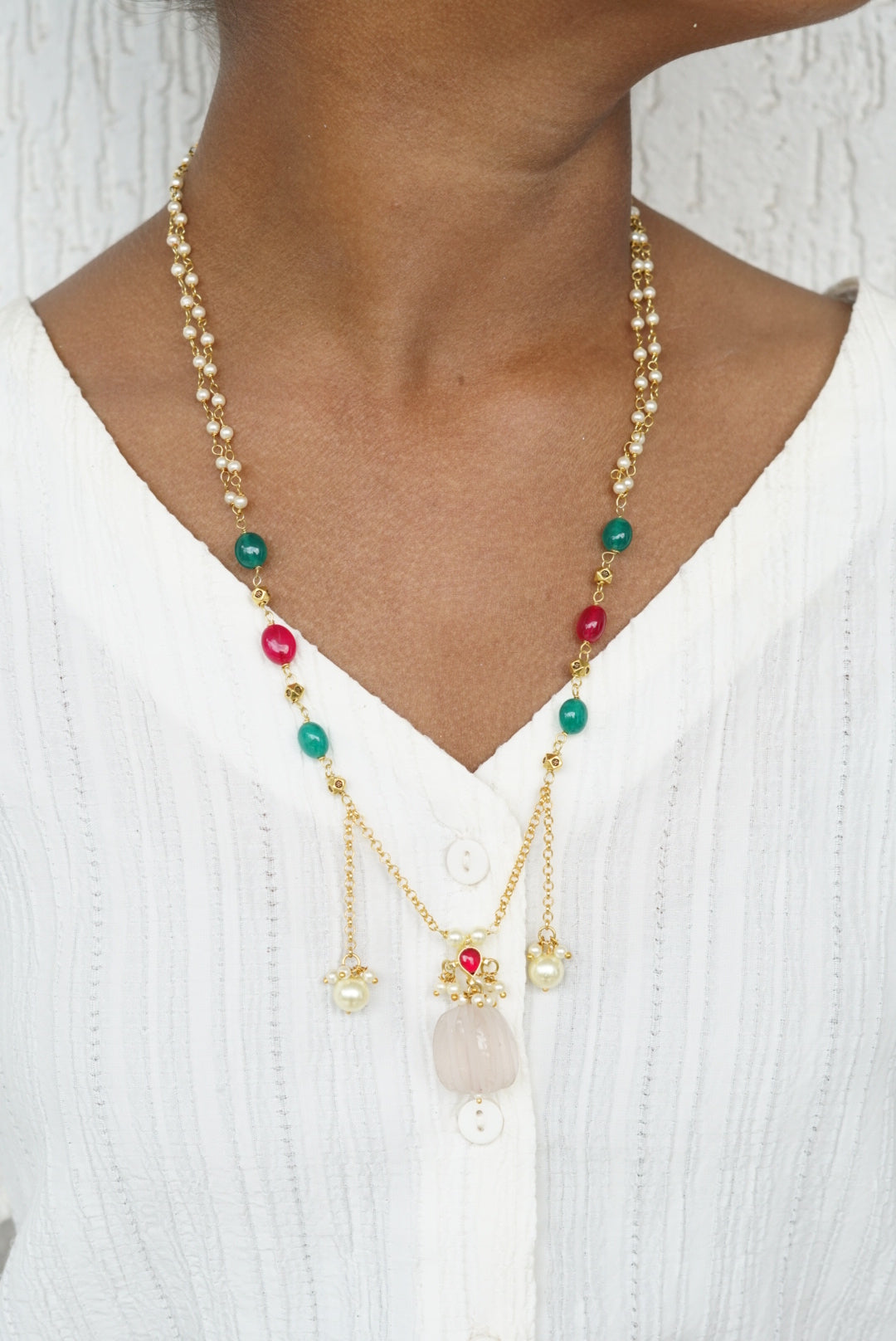 Beads necklace (4-6693)(N)